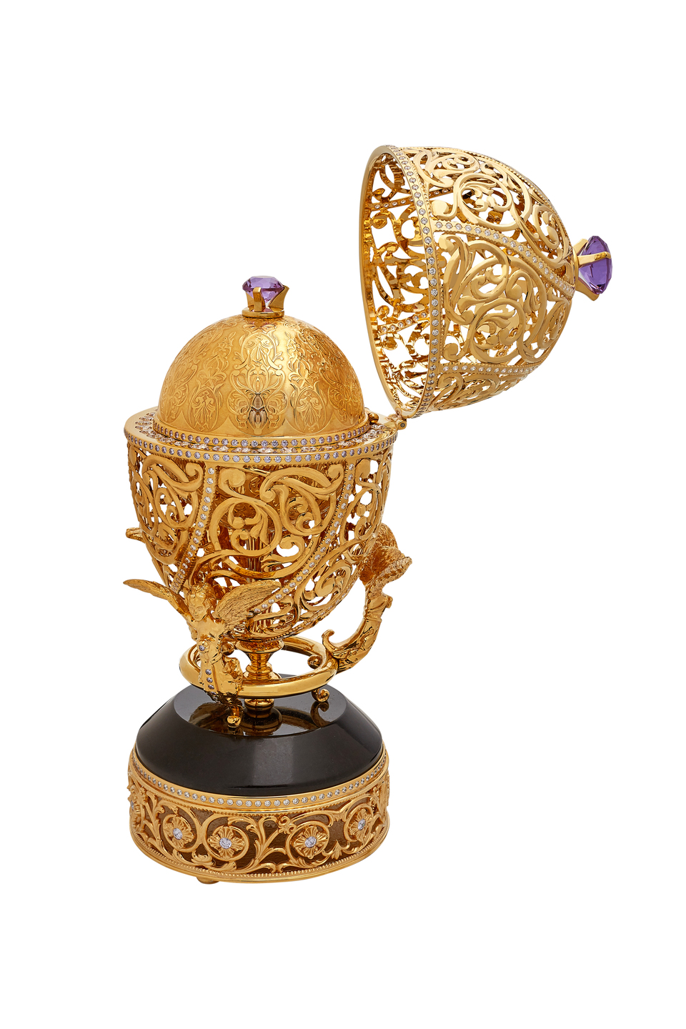 Шкатулка-яйцо "Ангелы" 2