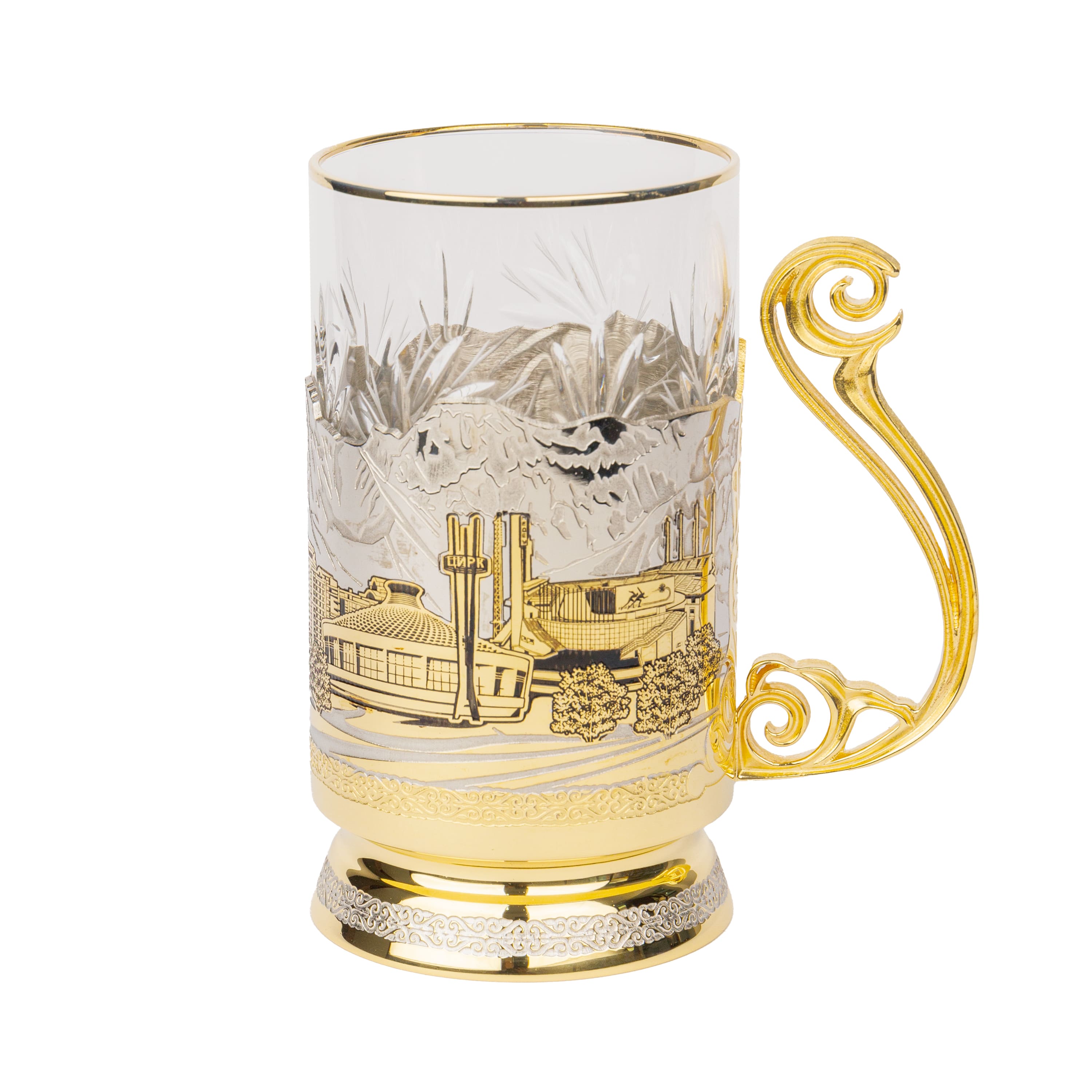 Подстаканник «Достопримечательности Алматы»