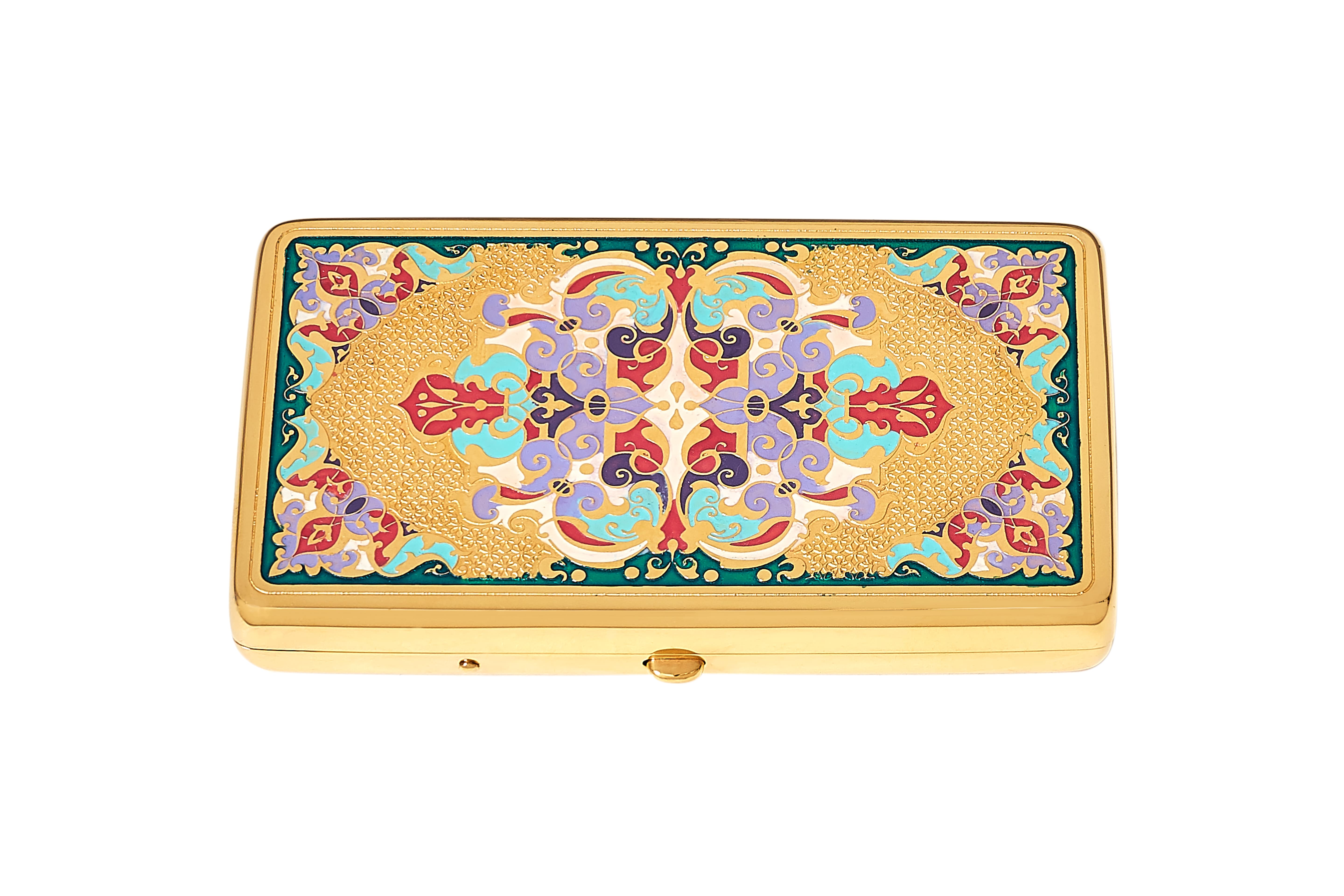 Портсигар "Симфония цвета и золота"