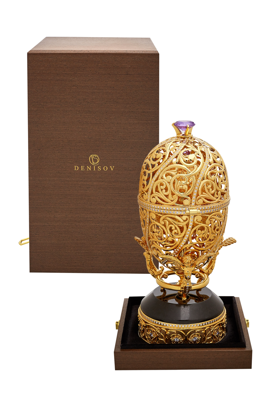 Шкатулка-яйцо "Ангелы" 2