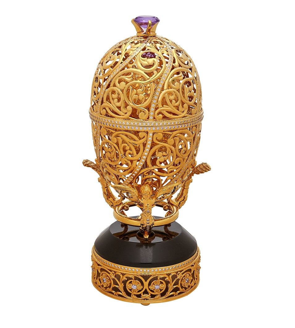 Шкатулка-яйцо "Ангелы" 2