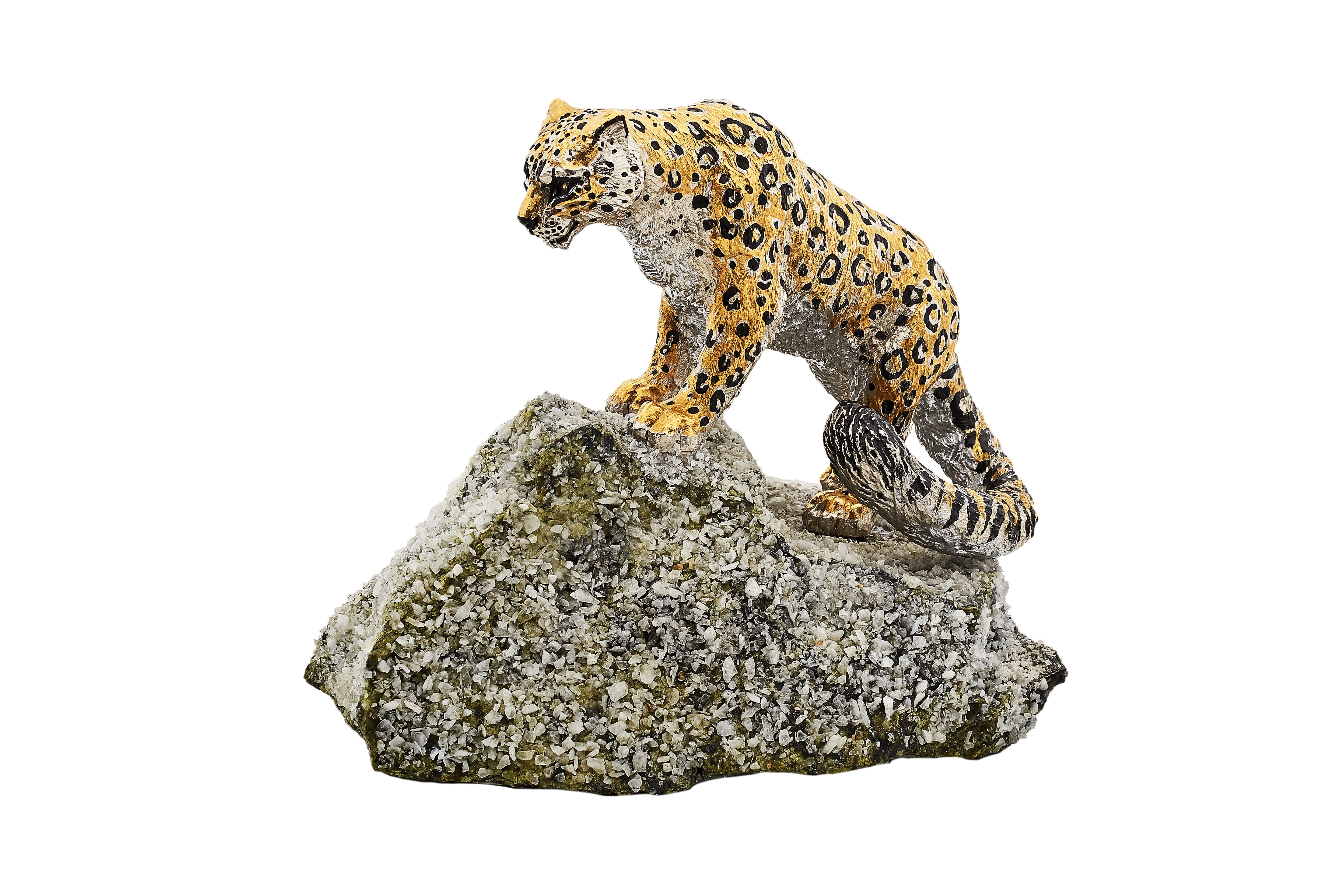 Скульптура " Снежный барс" малый