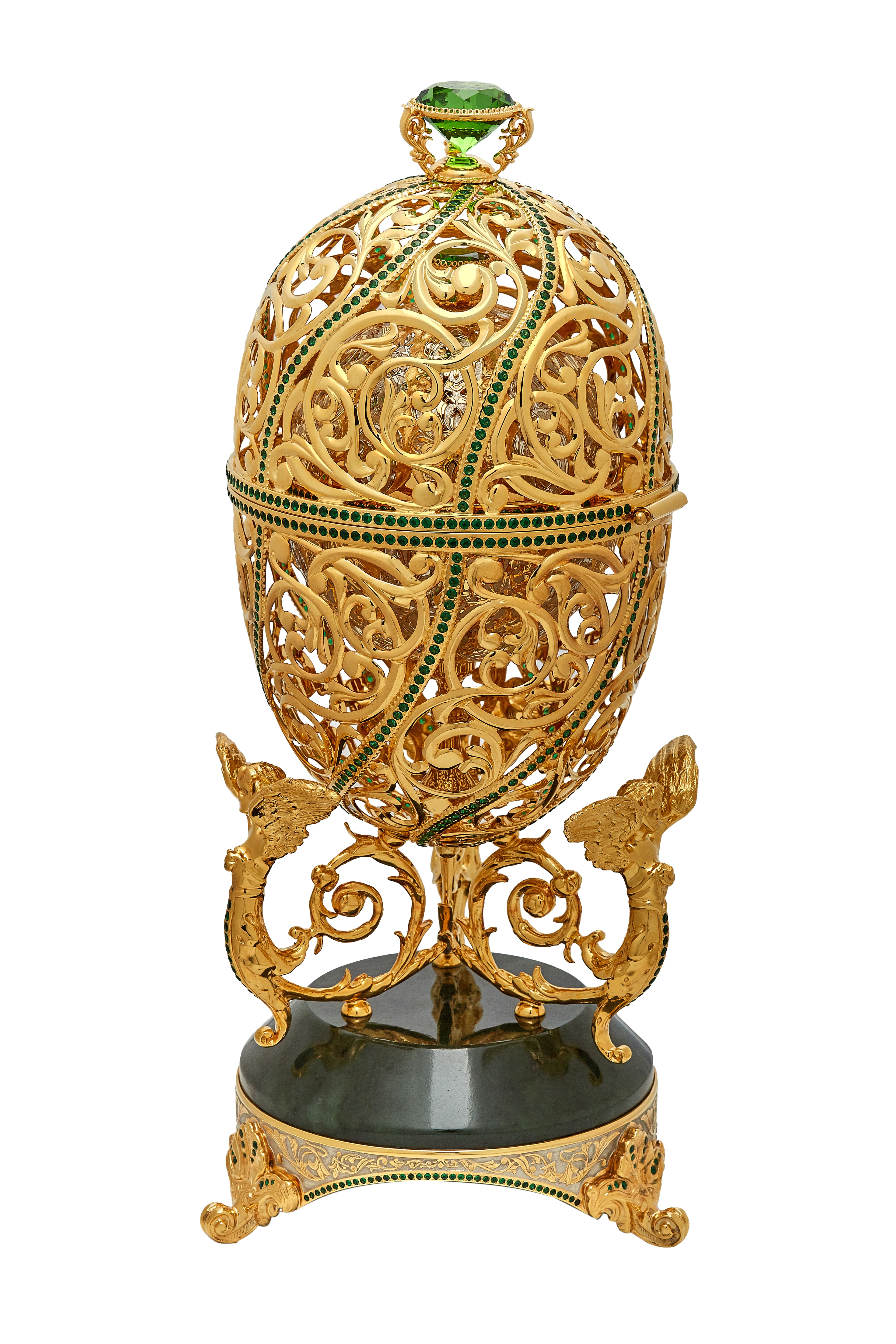 Шкатулка-яйцо "Ангелы"