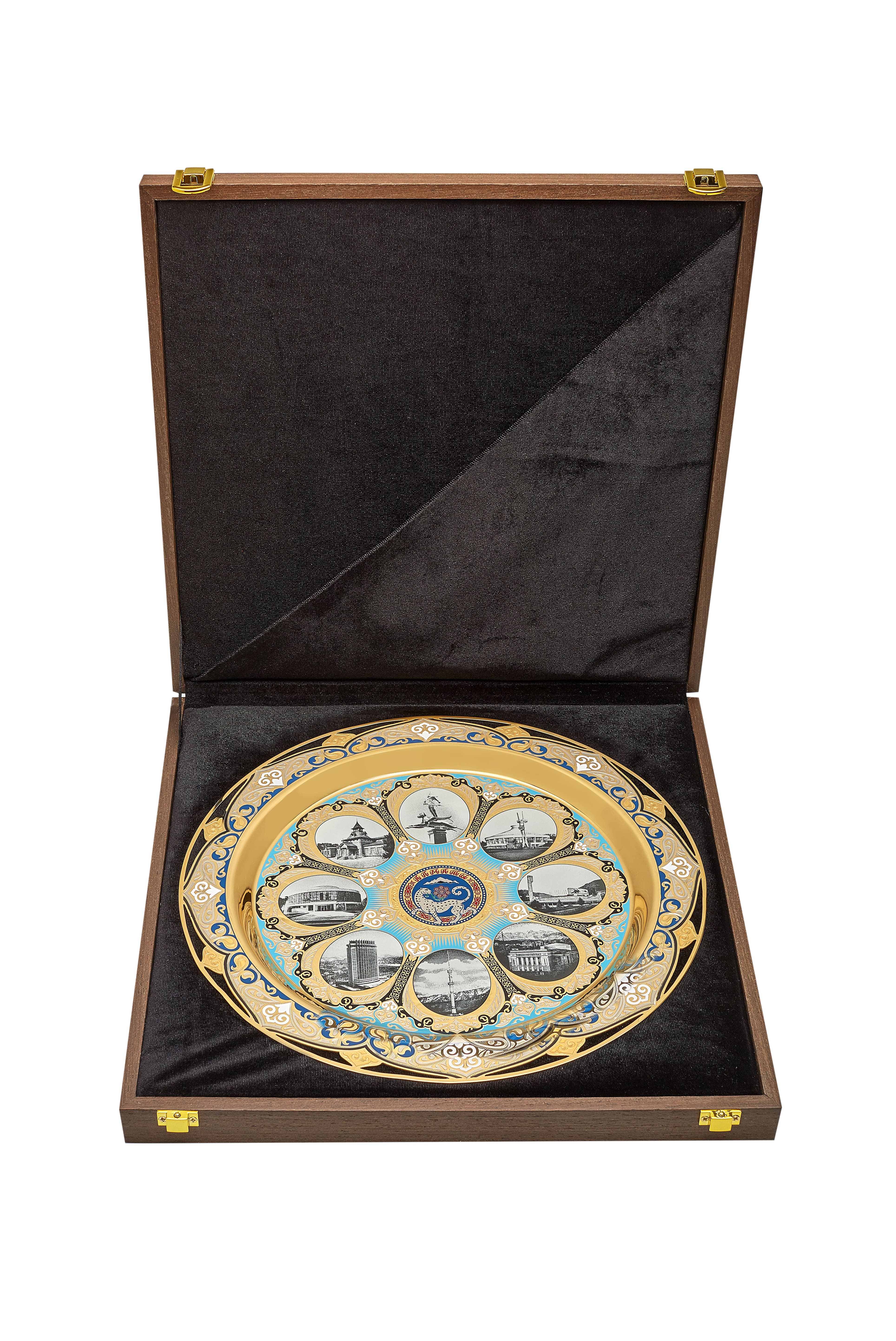 Тарель "Достопримечательности Алматы"