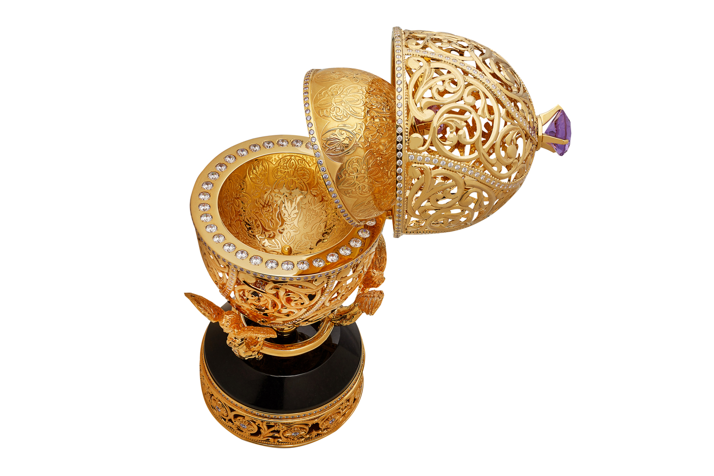 Шкатулка-яйцо "Ангелы" 2