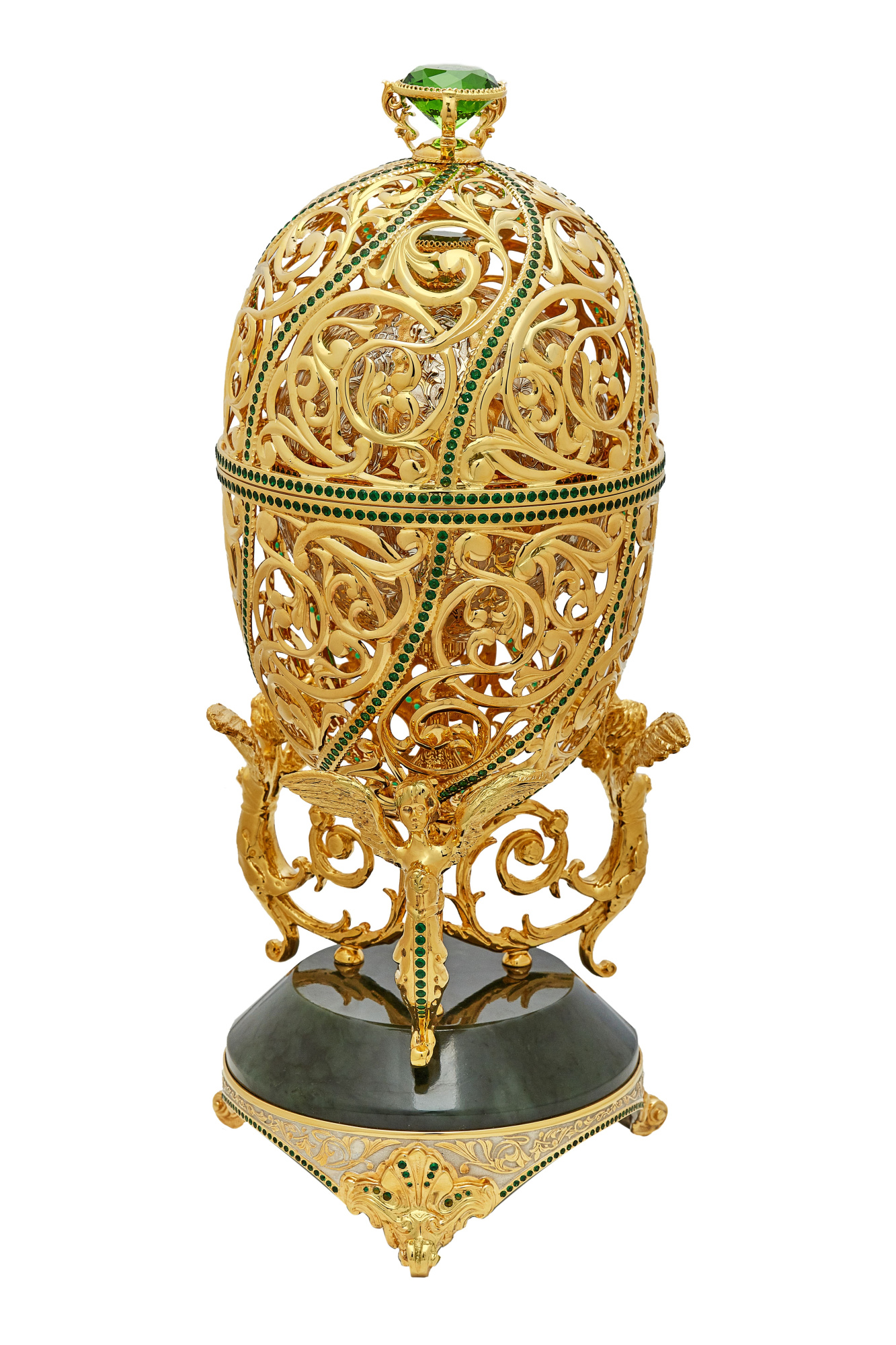 Шкатулка-яйцо "Ангелы"