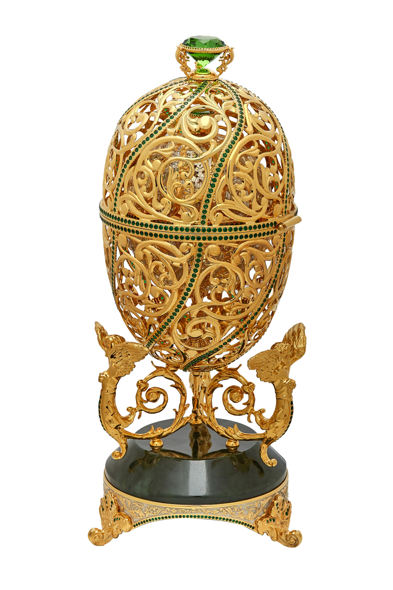 Шкатулка-яйцо "Ангелы"