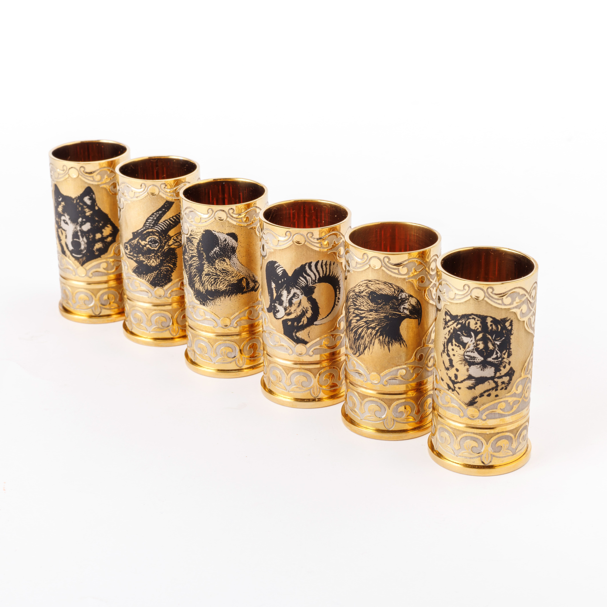 Набор стопок «Патроны охотника», 6 шт.